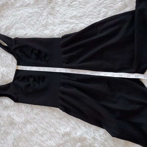 Free People Good Karma Flared Onesie Solid Black - Picture 7 of 13